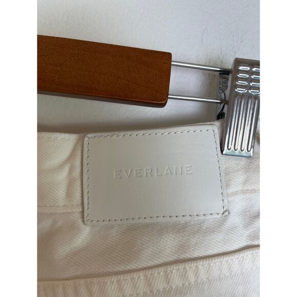 Everlane The Cheeky Jean Size 29 White High Rise Button Fly Rigid Straight - Picture 3 of 9